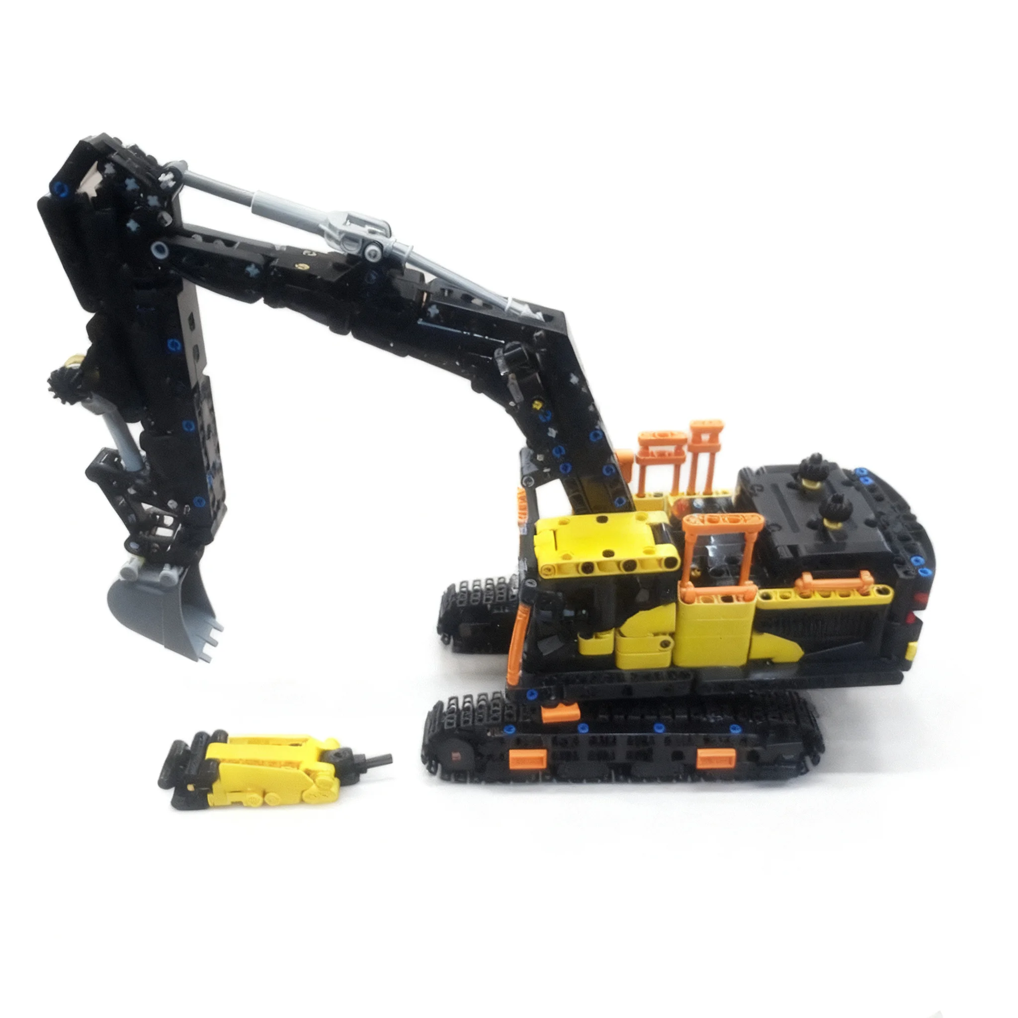 1087pcs MOC Technical MINI - Vovo EC500 Hybrid Excavator Model Building Blocks Christmas Gift Toy Architecture 3D Collection