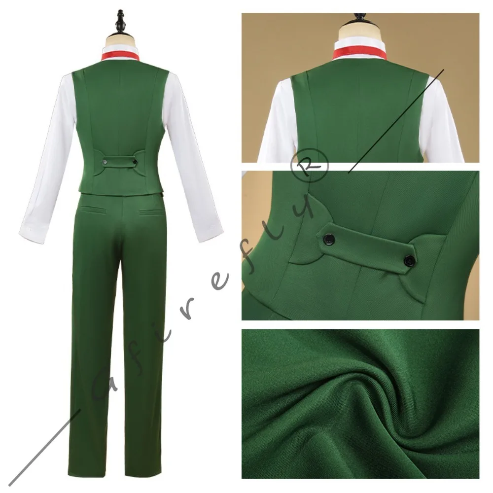 The Seven Deadly Sins Escanor Cosplay Costume Green Suit Uniform Set Accessory Wig Halloween Party Anime Convention Costume - view 5