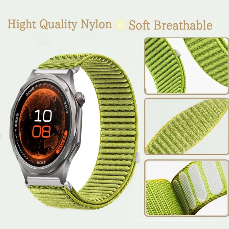 18mm 20mm 22mm Nylon Strap for OPPO Watch S X3 X2 X 4 Pro X2 Mini Sport Bracelet Wristband Oneplus Watch Lite 4 2R 3 43mm Correa