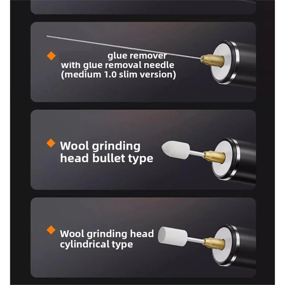 Electric Glue Remover Type-C Charge with Dust Showing Lamp Clear 3 Speed Adjustment for LCD Remove Glue Repair Tools