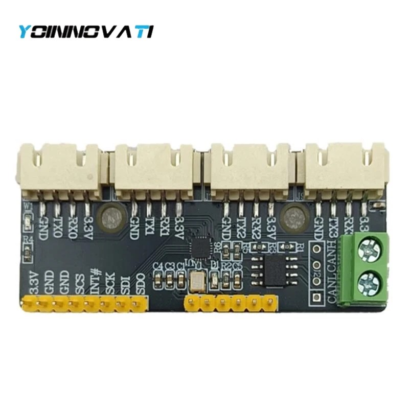 1PCS CH9434D Expansion Module SPI I2C to 4 Channels TTL UART Serial Port CAN Bus Industrial Multi-Serial Converter Board