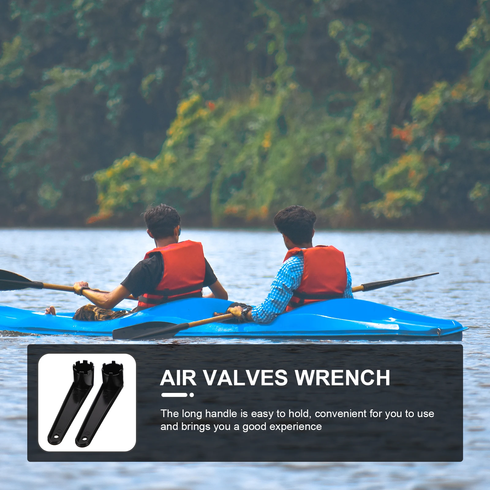 

2Pcs Valves Spanners Plastic Kayak Valves Wrench Fixing Tool for Kayak Inflatable Boat Rubber Boat Air Valve Repair Tool