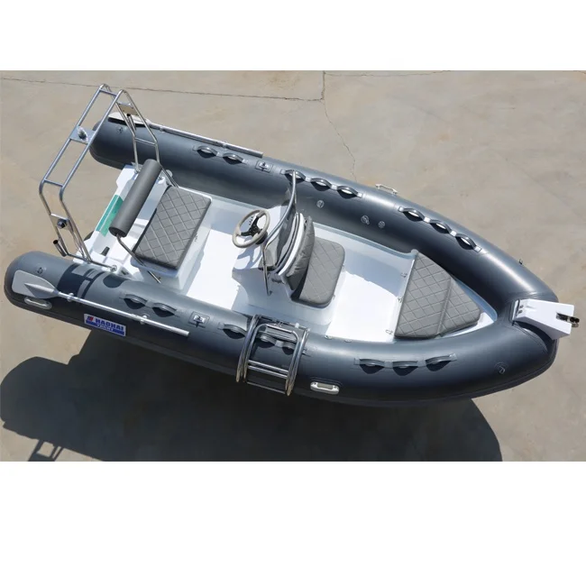 Cheap Light Weight 4-8 People Inflatable Boat Boat Black Big Size Customized 4.2m Boat Rib Hypalon
