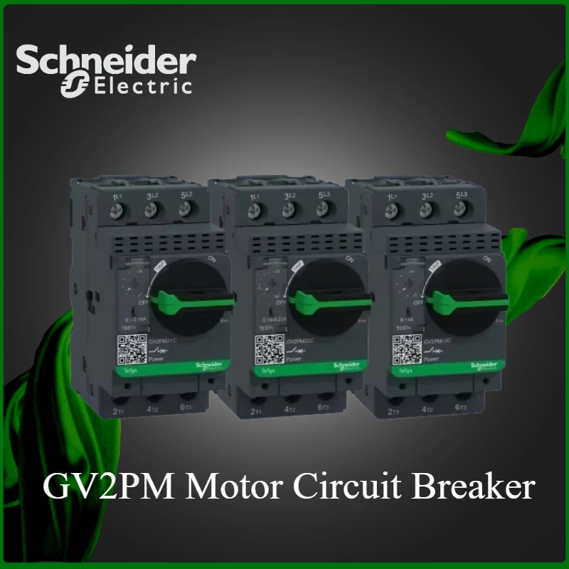 Schneider GV2 Motor Circuit Breaker Knob Type GV2PM01C/02C/03C/04C/05C/06C/07C/08C/10C/14C/16C/21C/22C/32C GV2PM Circuit Breaker