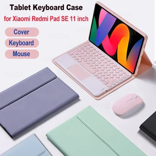 Funda con teclado desmontable para Xiaomi Redmi Pad SE, 11 "", 2023