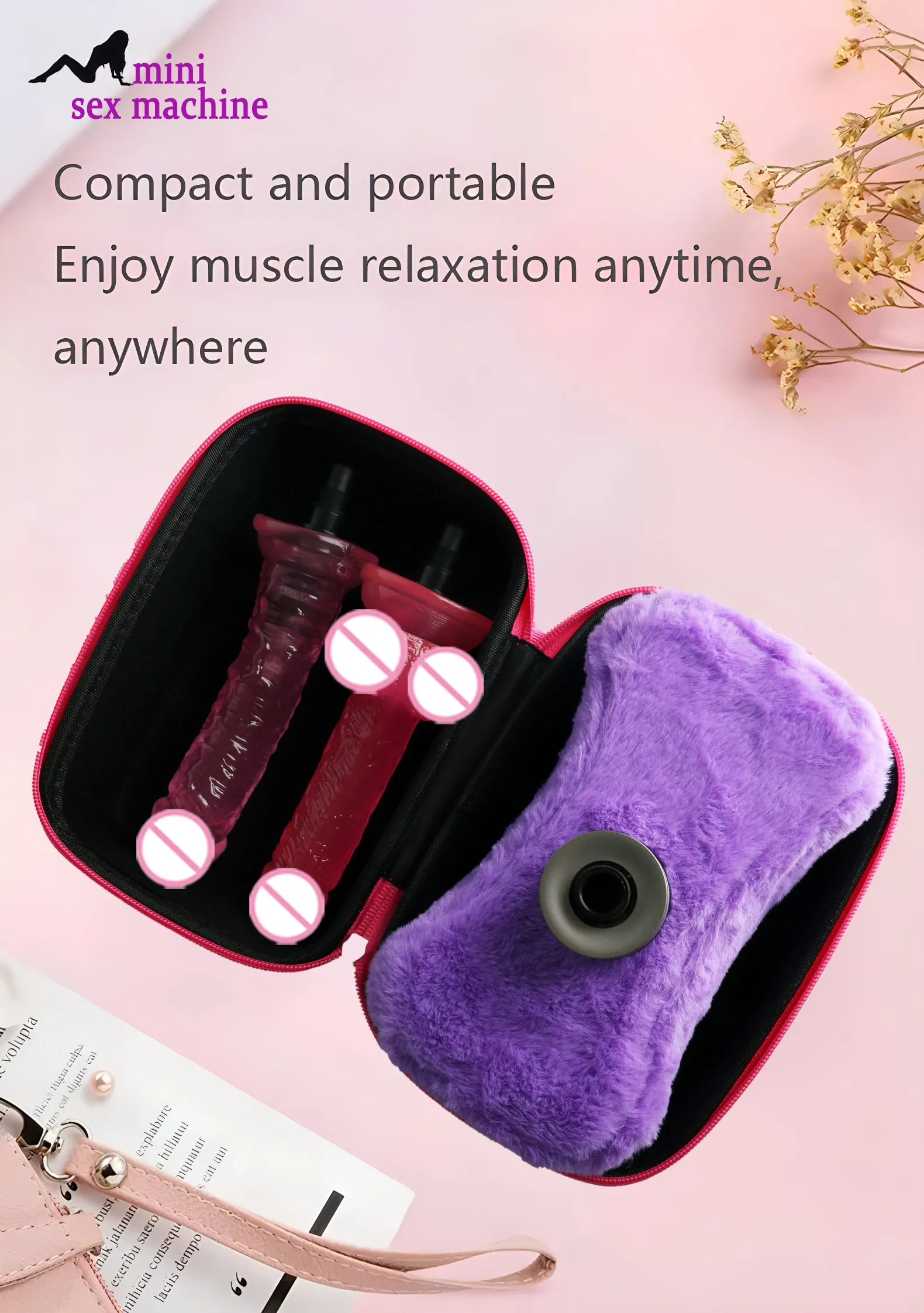 آلة الجنس الاستمناء تلسكوبية للنساء ، متعددة الأوضاع عالية التردد ، لعبة الجنس الأنثوية التلقائية ، مشبك الساق ، آلة الاستمناء #5