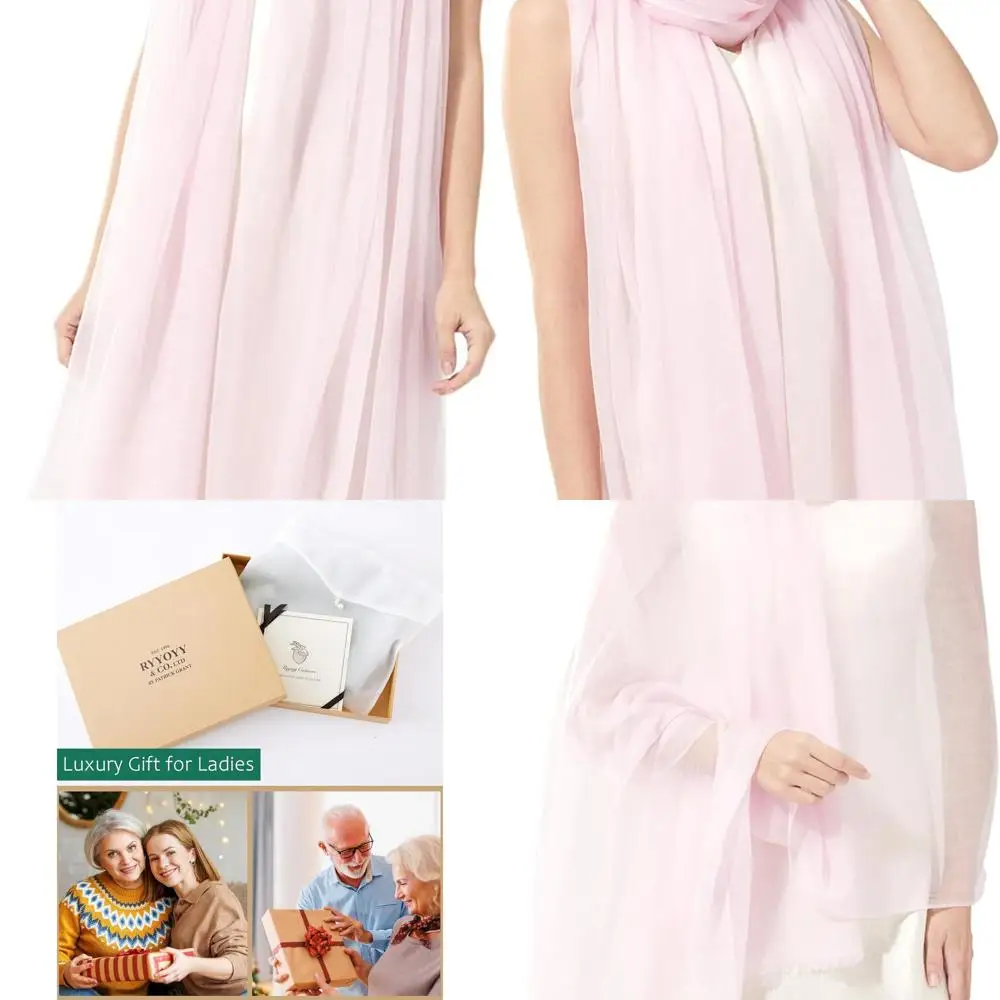 

Luxurious Lightweight Cashmere Shawl, 75x35, Ideal for Travelers