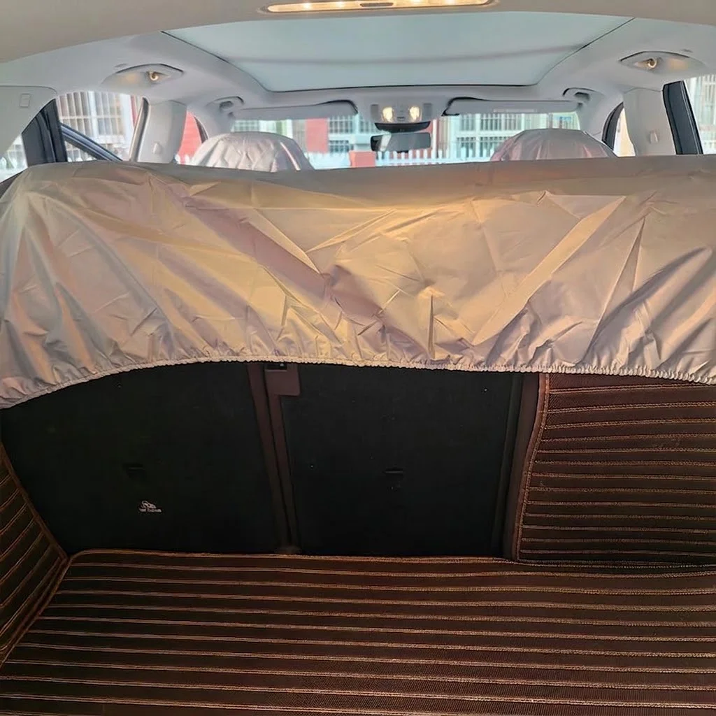 Autositzbezug für Vorder- und Rücksitze, wasserdicht, schmutzabweisend, Staubschutz für den Innenraum, Schutzpolster. – Detail 4