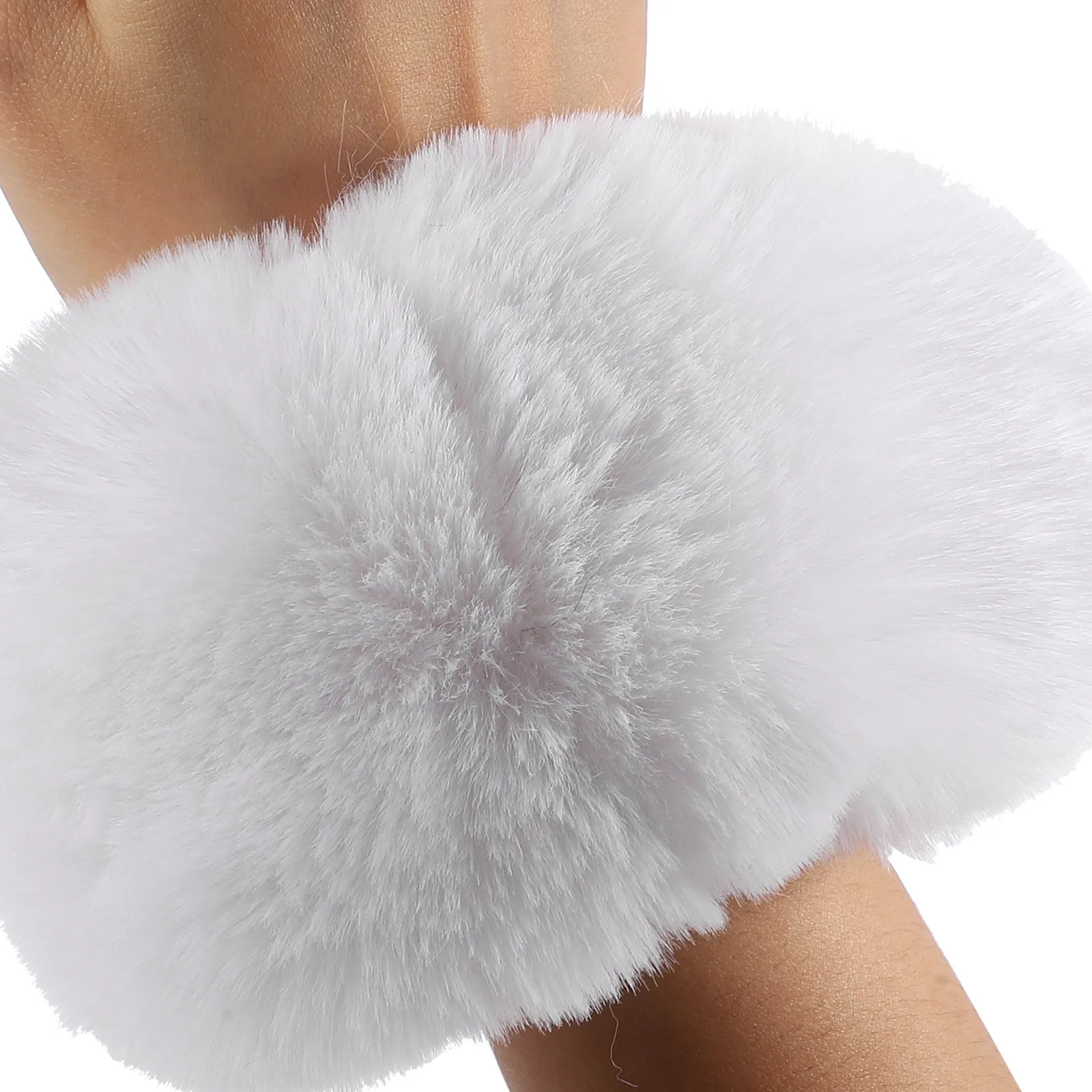 

1Pair Windproof Warm Wrist Cuffs for Women Winter Soft Fabric Hand Warmers Comfortable Lightweight Ideal for Cold Weather