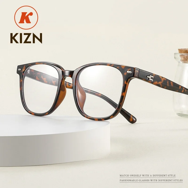

Очки для зрения KIZN (мужские и женские), квадратные, TR90, модель 9089, с защитой от синего света, для чтения