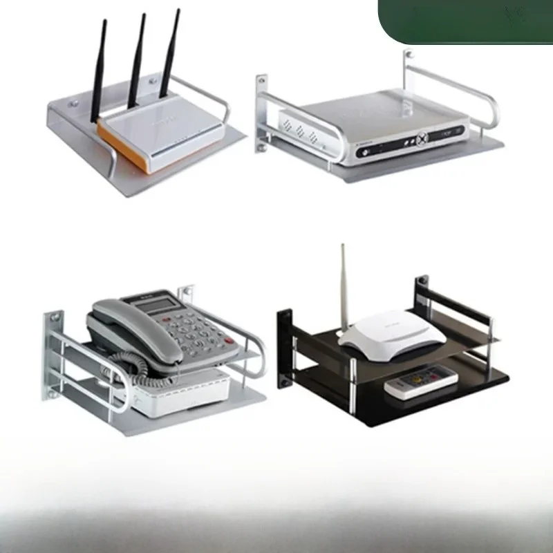 Space Aluminum Router Stand TV Box Storage Projector Bracket Digital TV Set-Top Box Accessories Home Organization Tools