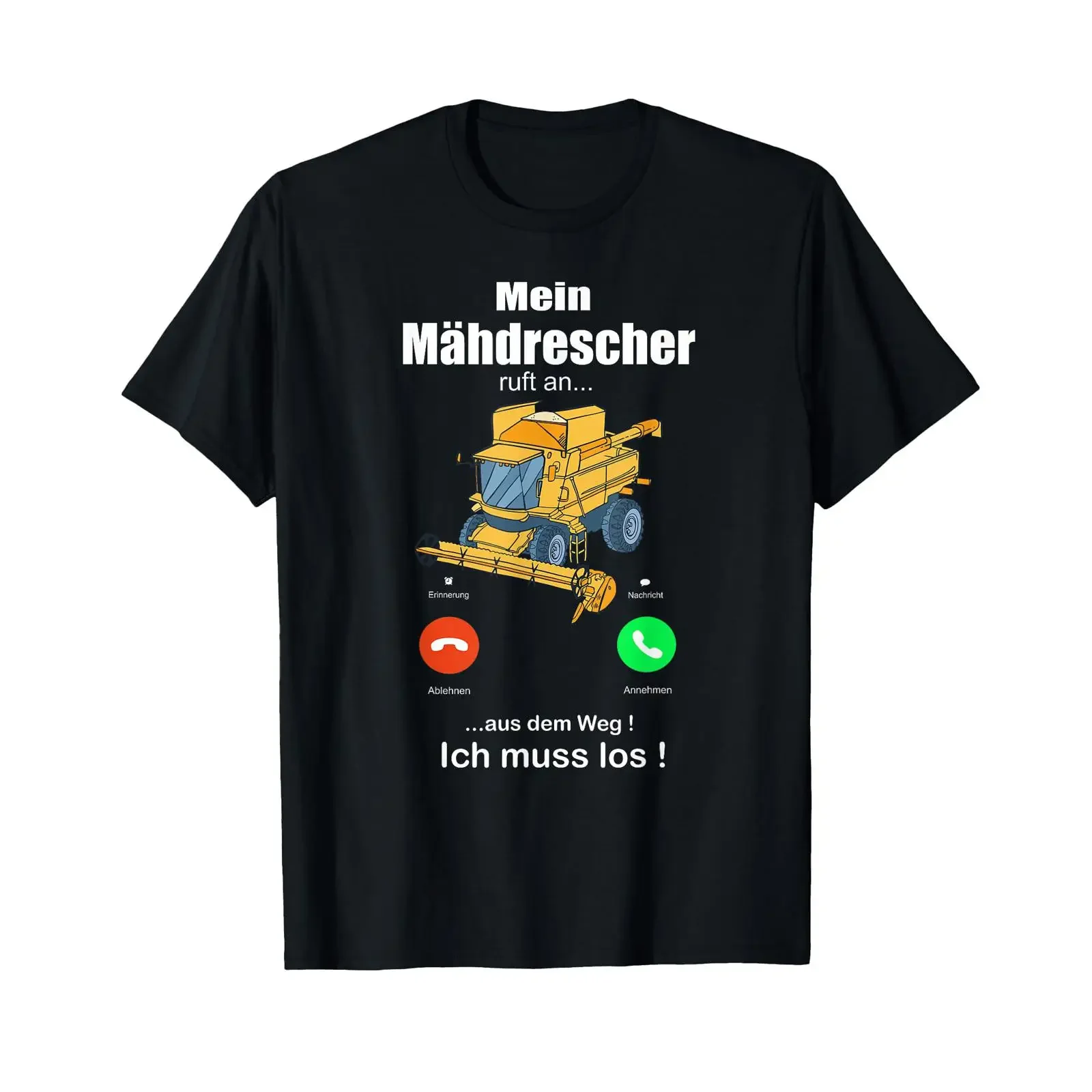 My combine harvester is calling Farmer agriculturalist harvest T shirt vintage Washed Comfortable designer clothes Slightly
