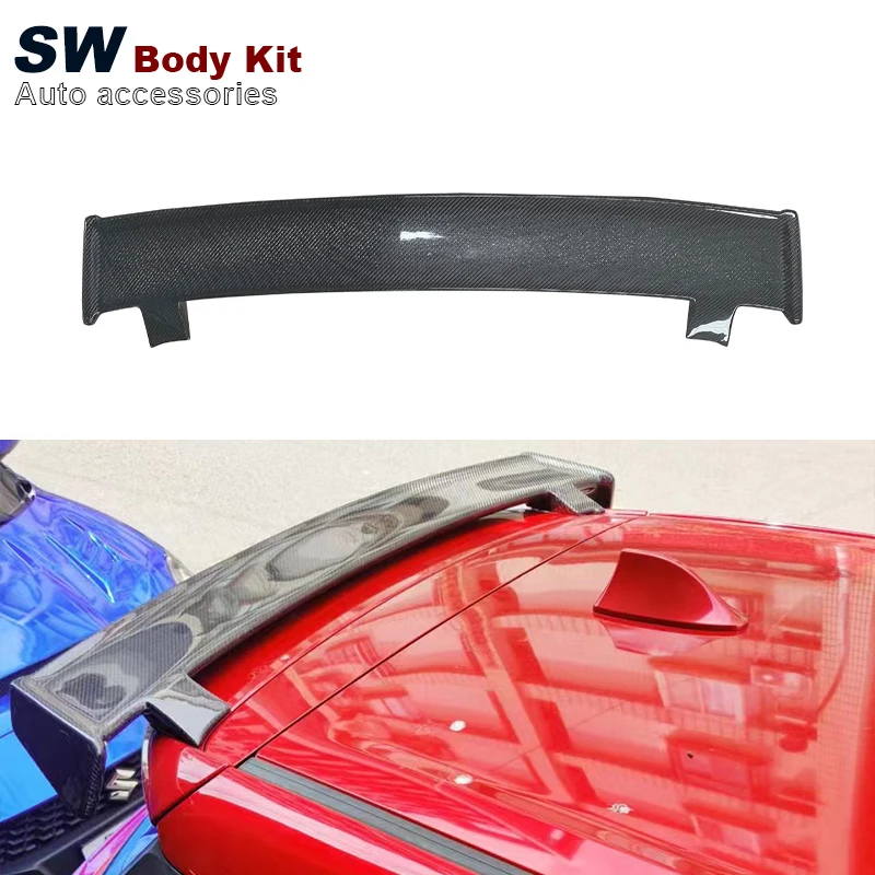 

Carbon Fiber SW Style Swift Rear Wing For Suzuki Swift ZC33S Rear Trunk Spoiler Lip Guide Wing Lip Rear Wing 2017-2021