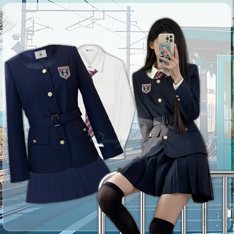 nouvel-ensemble-d'uniforme-scolaire-jk-d'automne-costume-bleu-marine-avec-chemise-et-jupe-plissee-femmes-et-filles-elegantes-japonais-coreennes-halloween