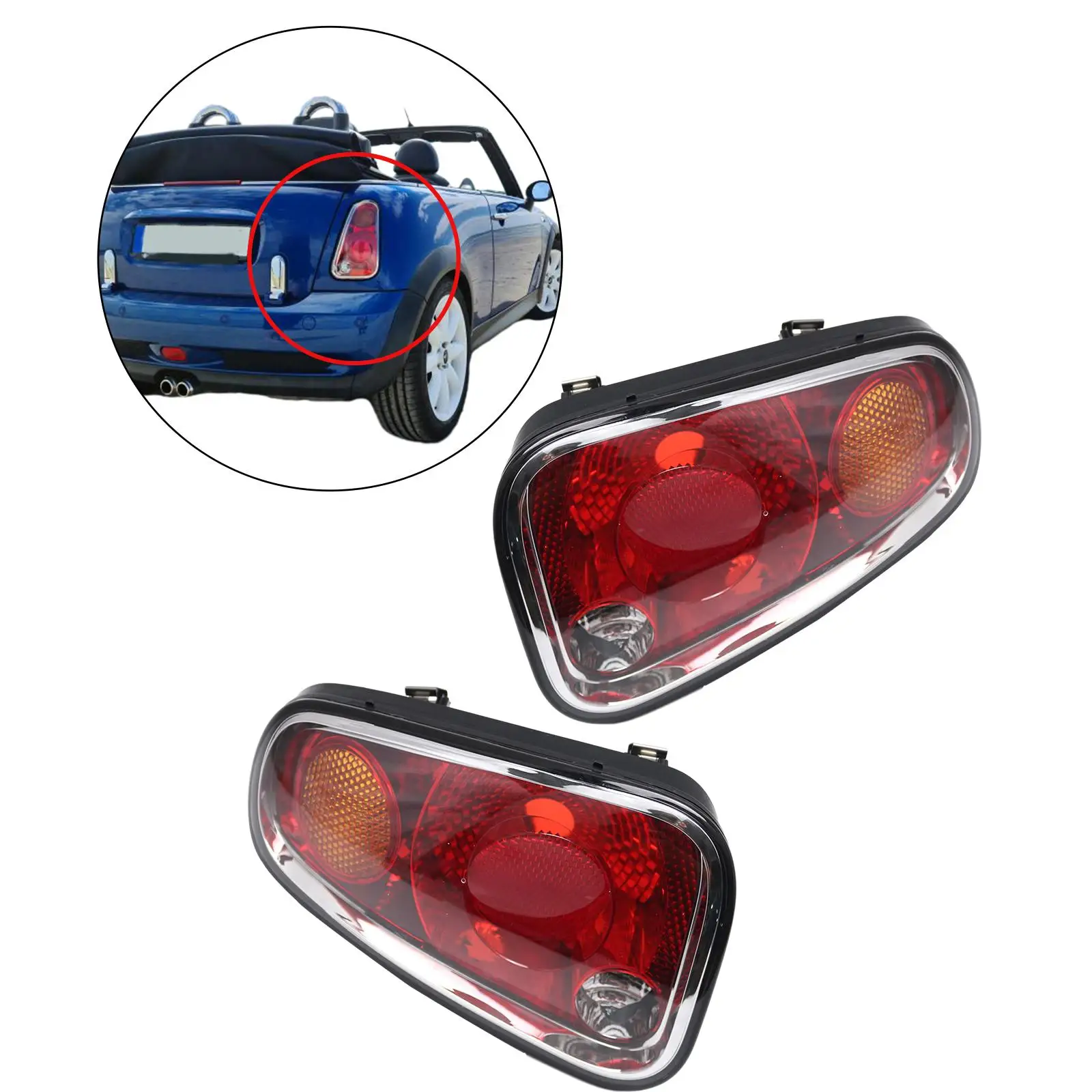 High Performance Tail Lights Durable Plastic Replacement Rear Lamp Accessories for R50 R53 2004-2006 LCI
