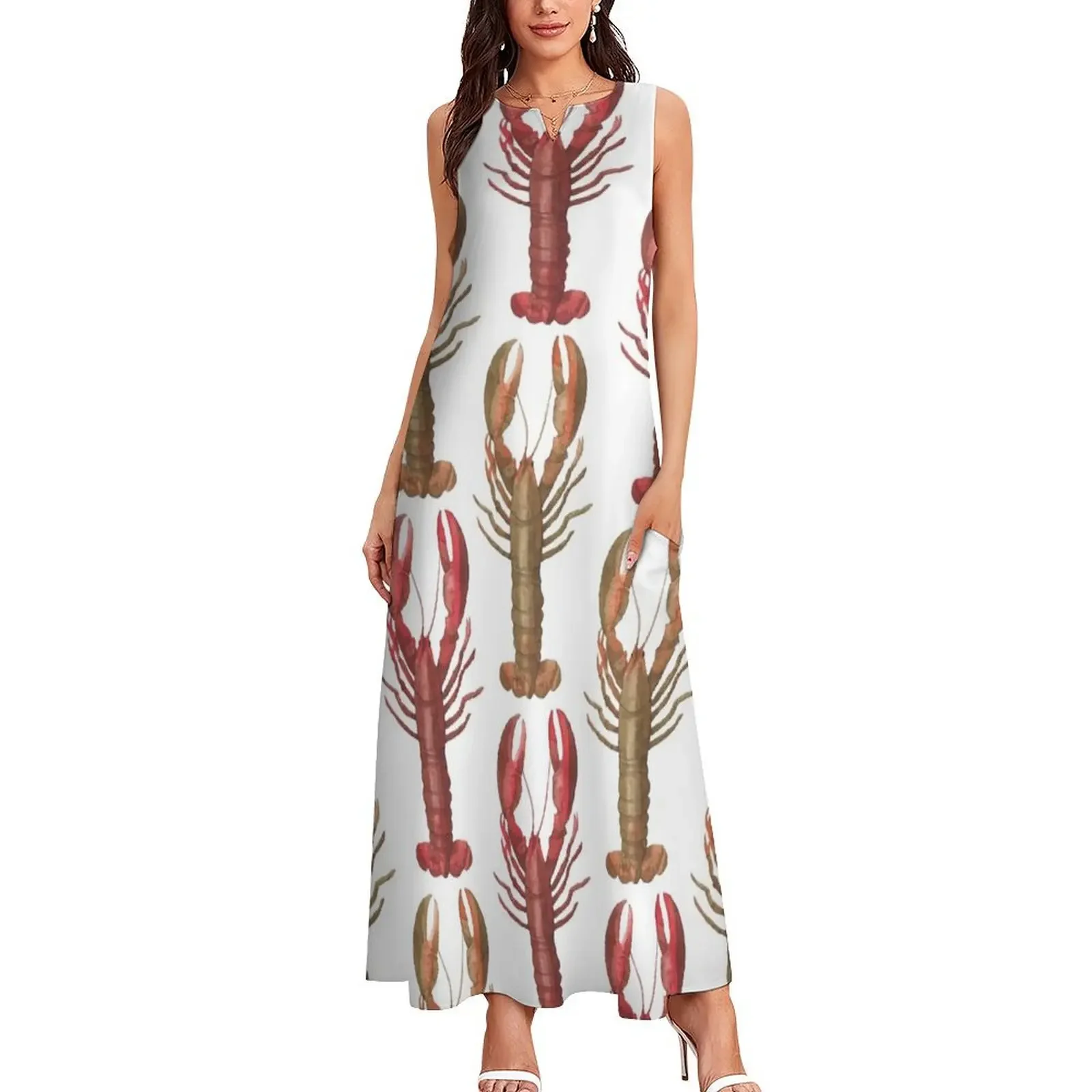 Lobsters Long Dress ชุดราตรี 2025 ชุดผู้หญิง ชุดสตรี