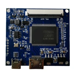 Highly Compatible LCD TTL Driver Controller Board Mini HDMI-Compatible 50PIN For 7300101463 1024x600 TFT LCD Screen