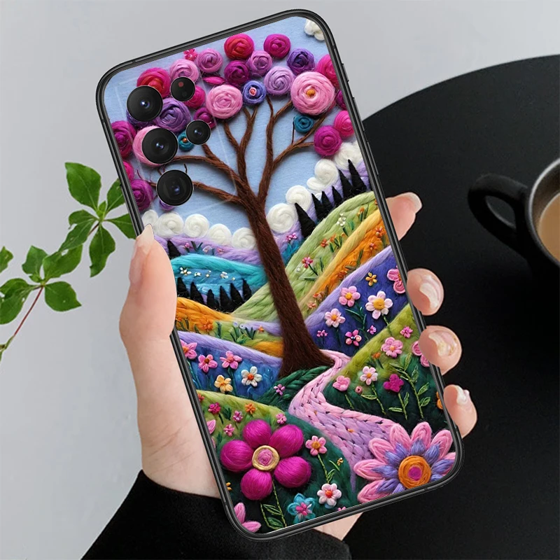 

Phone Case For Samsung A55 A16 A56 A36 A35 A15 A53 A54 A33 A34 A25 A05S A52 A52S A14 A26 A71 France Art Tree Sceneary