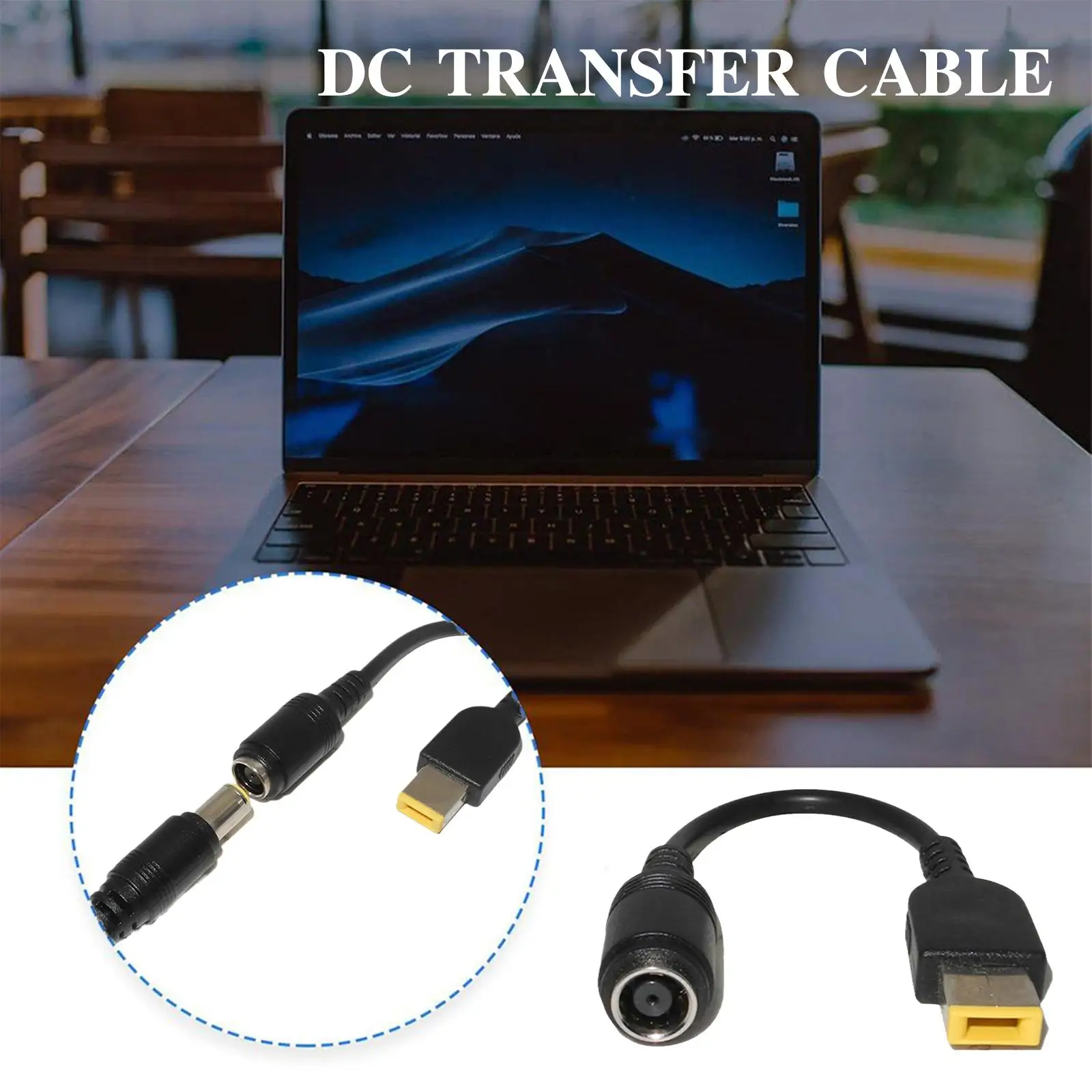 7.9*5.5mm Female to Square Jack Male Adapter Convertor For Notebook Plug Power DC Adapter Cable Laptop Charger Cable I7X5