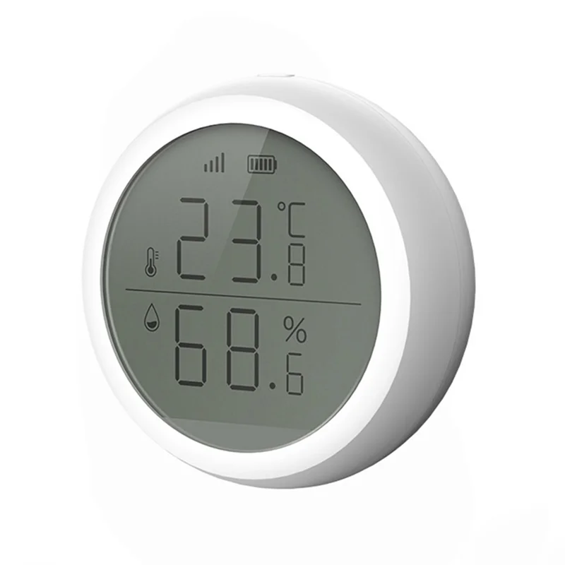 SQPP-Wifi الذكية زيجبي استشعار درجة الحرارة والرطوبة شاشة LCD التاريخ سجل أمن الوطن الذكي التحكم عن بعد