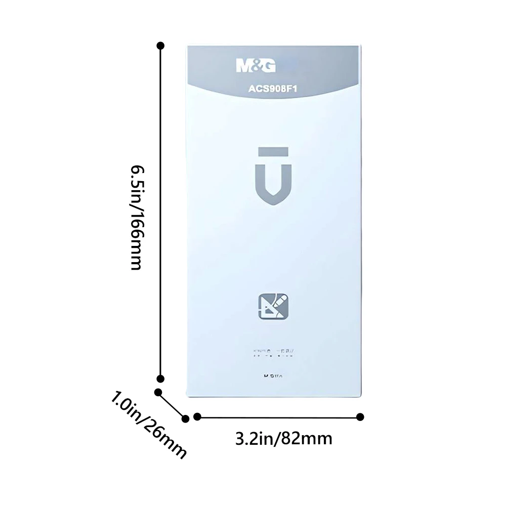 M&G 8 Pcs Pencil Compass Ruler Set Drawing Tools for Elementary School Junior High School Students Exam