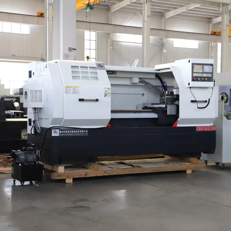 2 3 محاور نظام Fanuc مخرطة CNC أفقية CK6150D