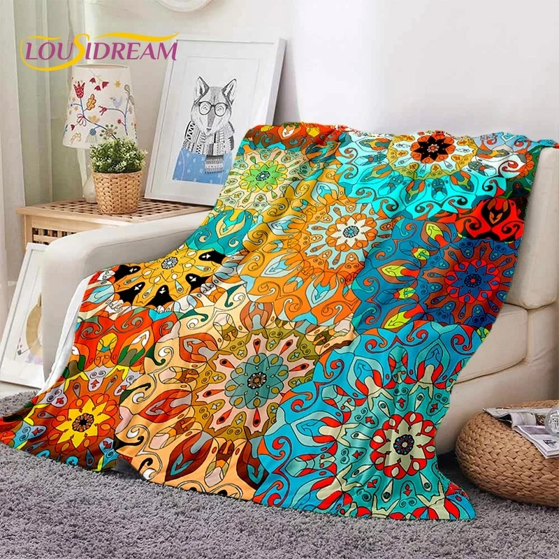 

3D Lastest Nordic Turkish Bohemia Celt Soft Flannel Blankets,Throw Blanket Comfortable Blanket for Picnic Beds Sofa Home Bedroom