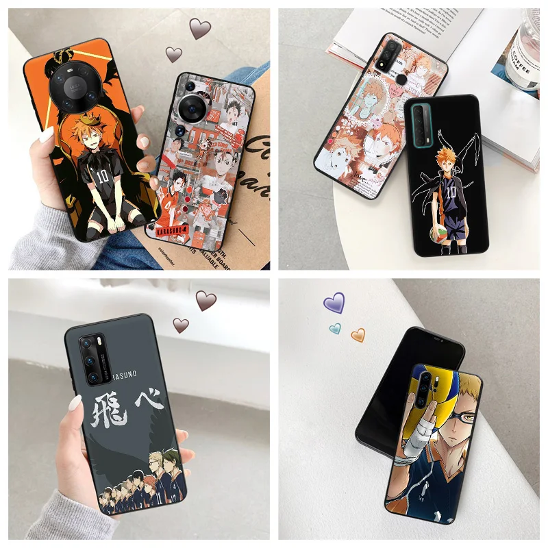 Silicone Black Phone Case for Motorola G200 5G G30 G31 One Fusion Anime Haikyuu Kei Tsukishima Huawei P40 P30 P20 PSmart iphone6