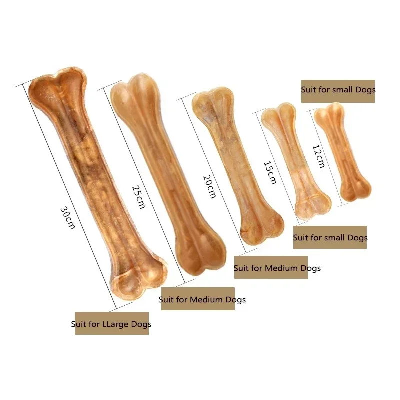 BiteResistant Puppy Big Dog Cowhide Bone Clean Teeth Pet Dog Snack Food for Small Medium Large Dogs Pitbull Chew Pets Supplies