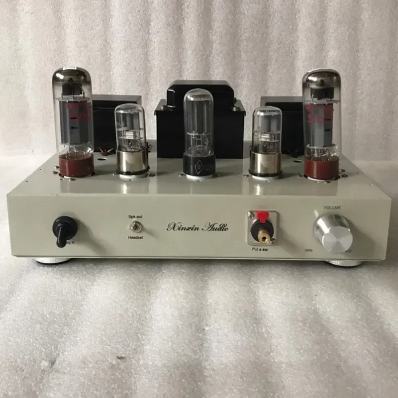 Redresseur 5U4C 6G2P Push EL34, tube à vide, extrémité unique, classe A 9W + 9W, VU-mètre stéréo 2.0 canaux, amplificateur audio domestique