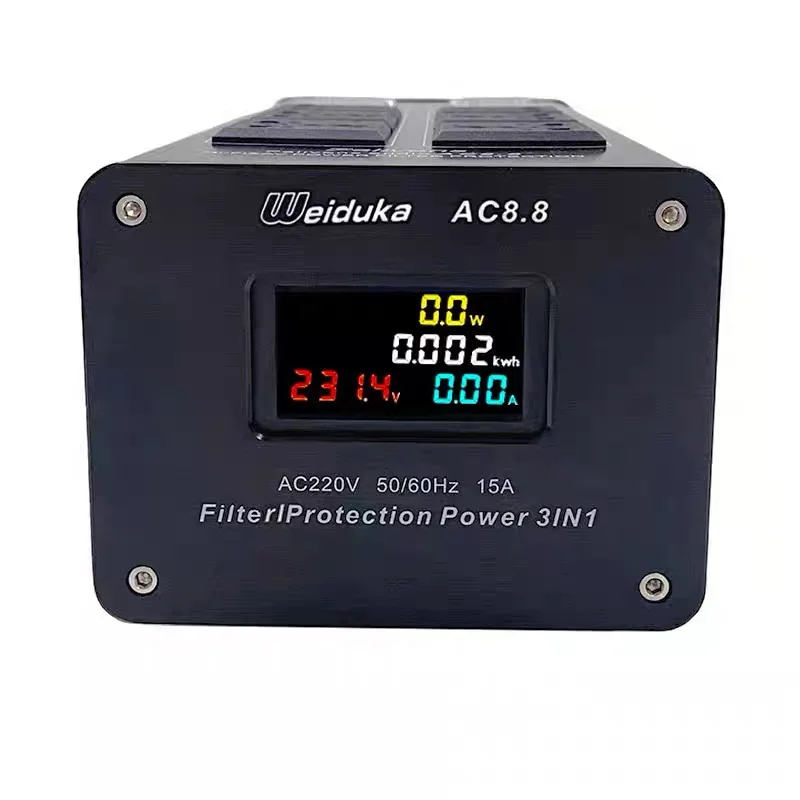 DY-5 Weiduka AC8.8 ハイエンドオーディオノイズフィルター、3000W AC パワーコンディショナー、パワーフィルター、パワーピュリファイアー LED 電圧表示