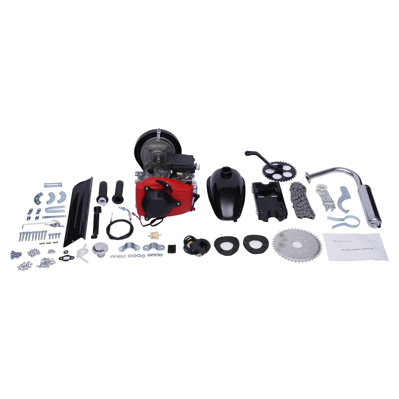 Gasoline Engine 4-Stroke 49CC Belt-Type Gasoline Engine Motor Kit 49cc four-stroke engine with belt for adult bikes