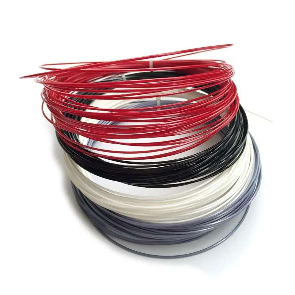 Durable Sport Supplies Soft Angular Polyester Thread Top Spinning Ball Hex Tennis Racket String Racquet Wire