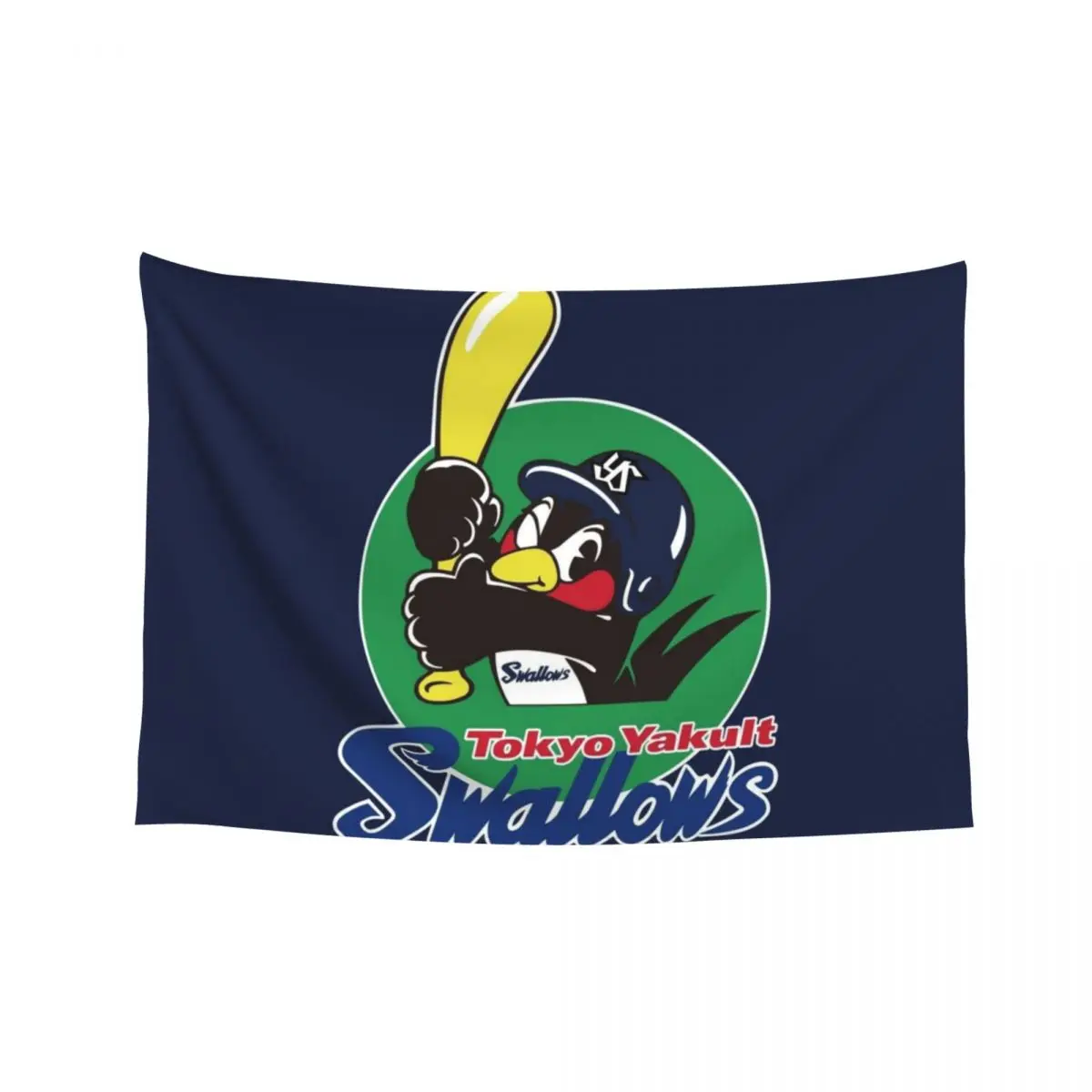 

Tokyo Yakult Swallows Logo Tapestry Room Decorator Bedroom Deco Wall Decor Hanging Tapestry