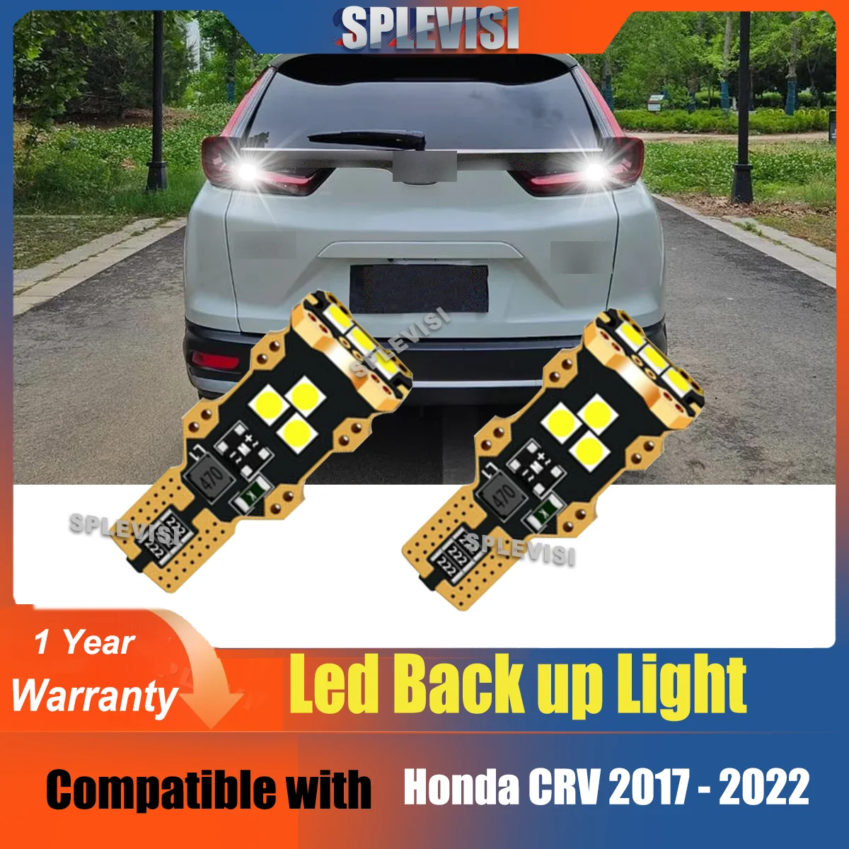 

2x LED T15 921 Backup Lamp Revese Light 12V 6000K White Fit For Honda CRV CR-V CR V 2017 2018 2019 2020 2021 2022