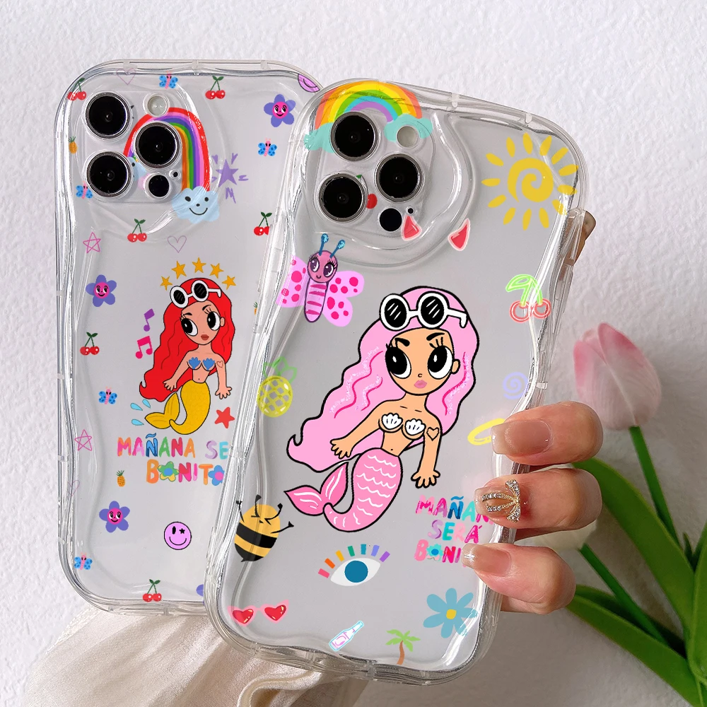 Karol G Little Mermaid Phone Case for Xiaomi Mi 14 12 11 Lite Poco C61 X6 X5 X4 X3 NFC M6 M3 F6 F5 F4 Pro 4G 5G 3D Soft Cover