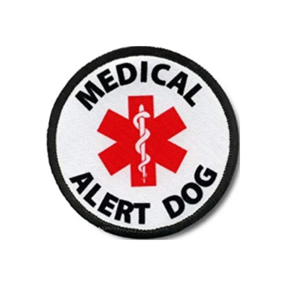 Service Dog Embroidery Patch Not Pet Medical Alert Dog Sewing Decorative Embellishment Military Tactical Patches