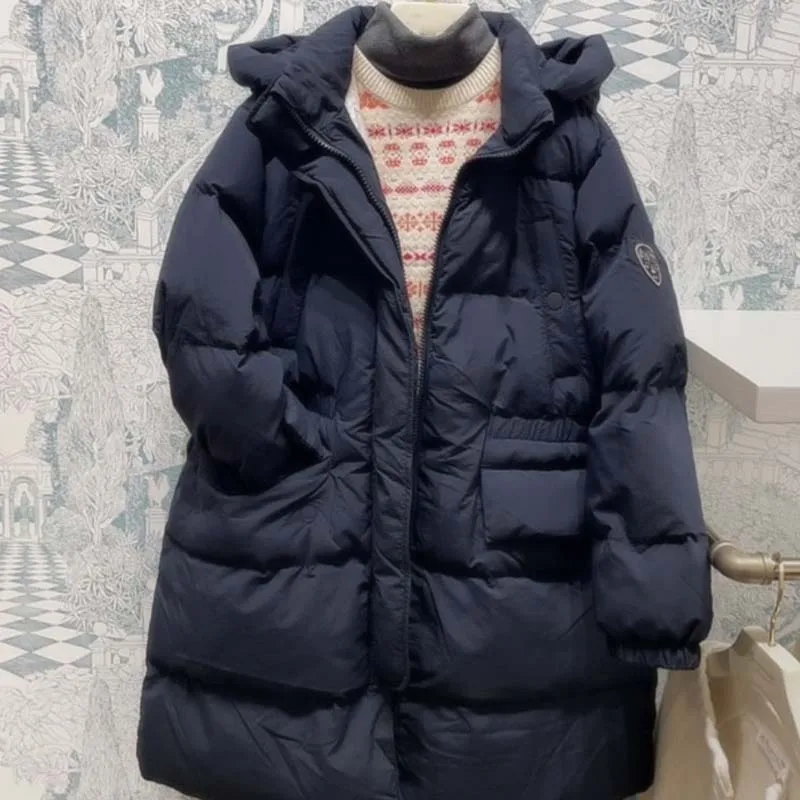 

Распродажа, осень-зима 2022, ветрозащитный утолщенный теплый пуховик с капюшоном для маленьких девочек, куртки для мальчиков, съемные рукава-шапки