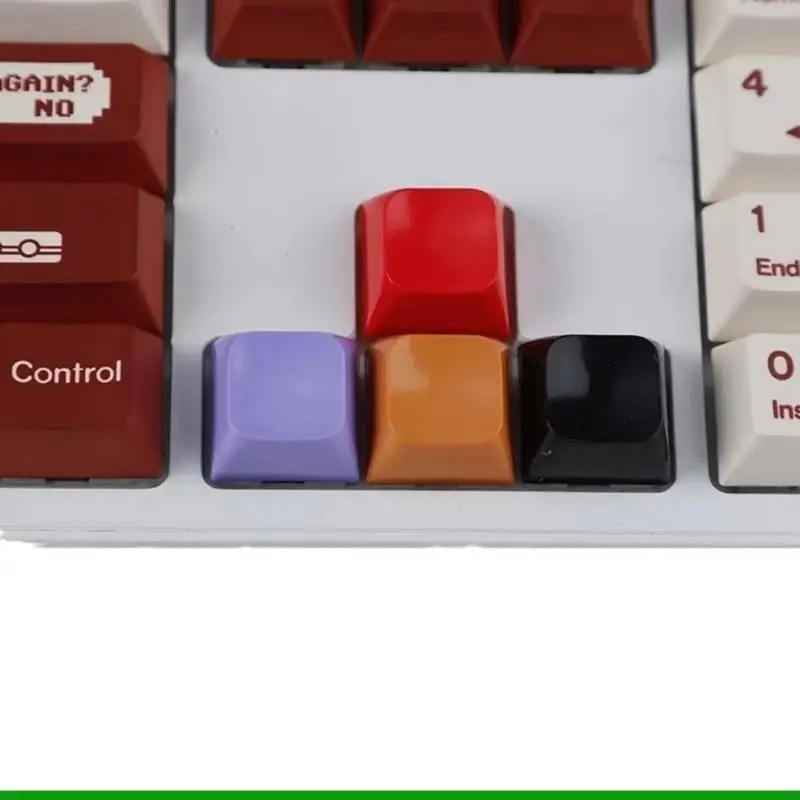 U55C DIY Mechanical Keyboards Thick No Engraveds Keycap 1U Jade Jelly Cover