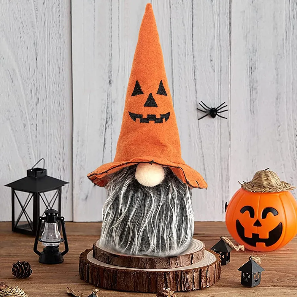 Halloween Gnomes Plush Decorations, Doll for Home Decor Household Ornaments Halloween Table Decorations