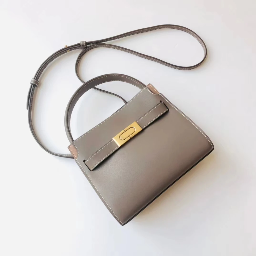 Женская однотонная сумка TB DOUBLE LEE из воловьей кожи, простая сумка через плечо Lee Radziwiill, сумка-тоут