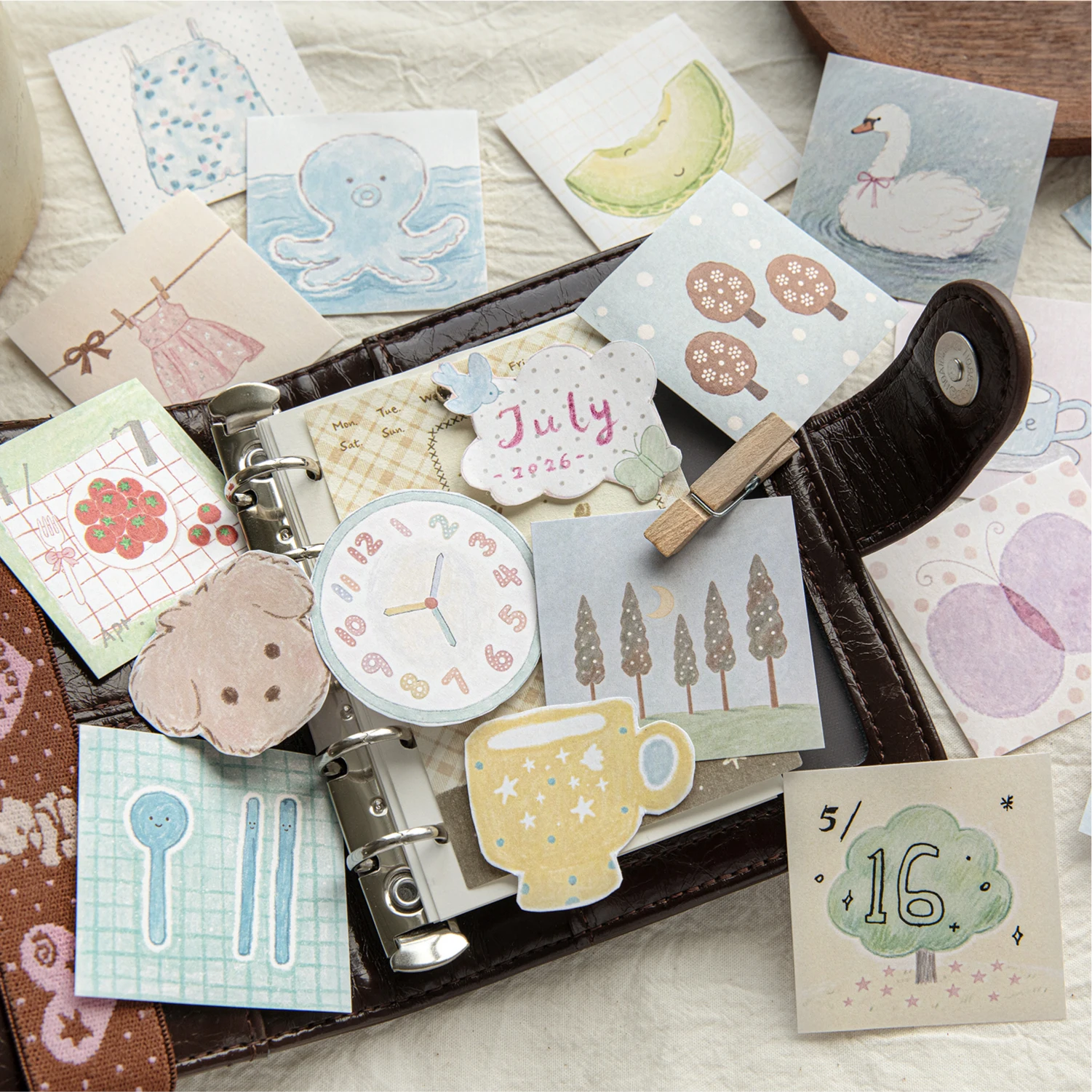 100sheets wish commemorative book series Kawaii Ins mini sticky notes stickers DIY diary scrapbook creative stationery supplies