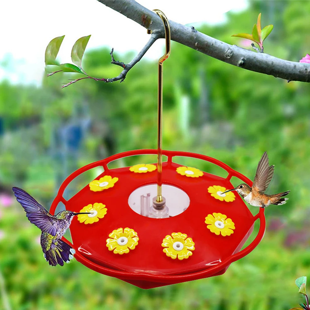 

20pcs Bird Feeder Flowers Replacement Hummingbird Parts Outdoor Durable Plastic Flower Garden Decor Supplies for Bird Feeding