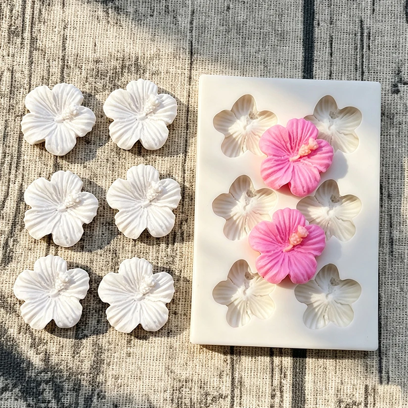Mini Rose Camellia Daisy Flower Silicone Sugarcraft Mold Cookie Cupcake Chocolate Baking Mold Fondant Cake Decorating Tools