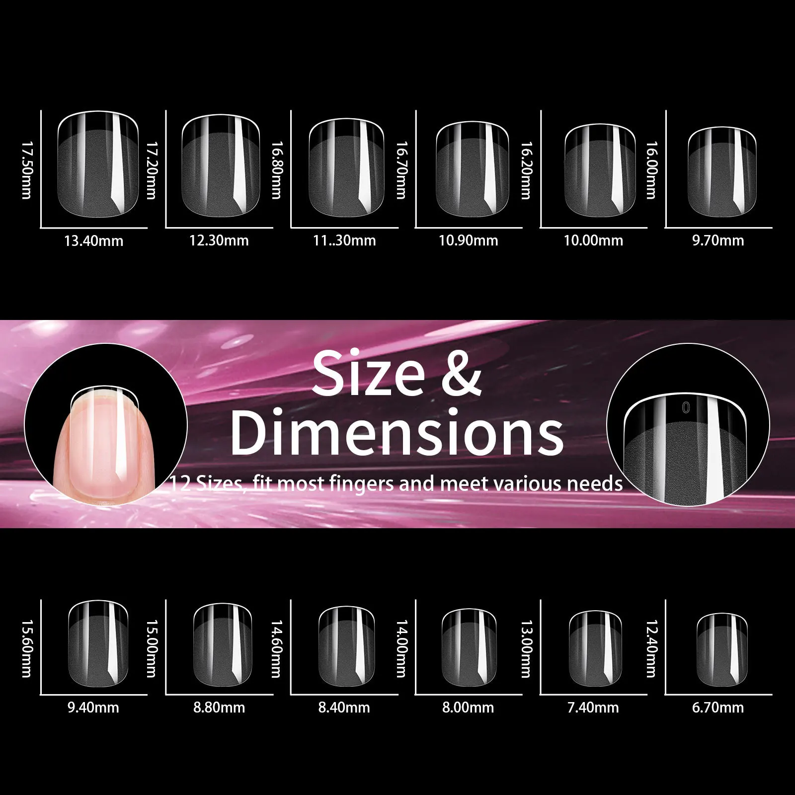 240 Stück weiche Gel-Nagelspitzen, halb matt, vollständige Abdeckung, zum Aufkleben, französische Kunstnägel, Nagelverlängerung für Acrylnägel, Nagelverlängerungswerkzeug – Detail 7