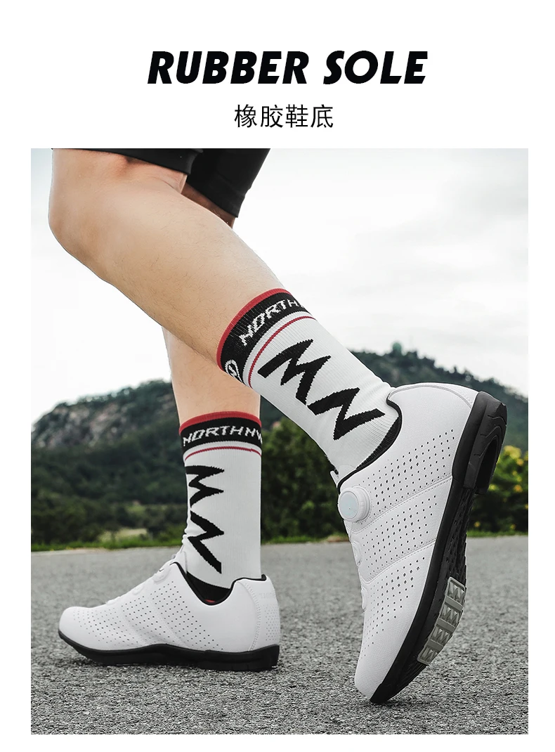 MTB Fahrradschuhe für Herren Flache Pedalschuhe Leichte Rutschfeste Selbstverriegelnde Schuhe für Damen Outdoor-Radsport Rennradschuhe – Detail 18