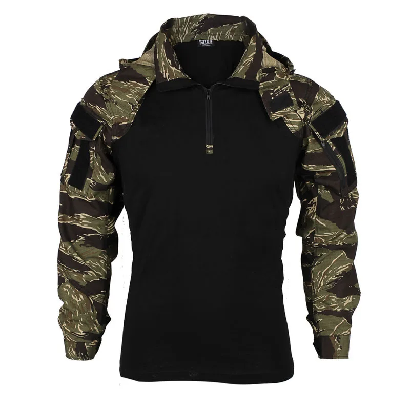 TRN Tiger Stripe Raid SP2 Edition Tactical Tops Combat Uniform Spring and Autumn Shirt Thin