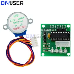 DIYUSER 5V 4-Phase 28BYJ-48 DC Gear Step Stepper Motor ULN2003 Driver Board ULN2003 PIC MCU DIY