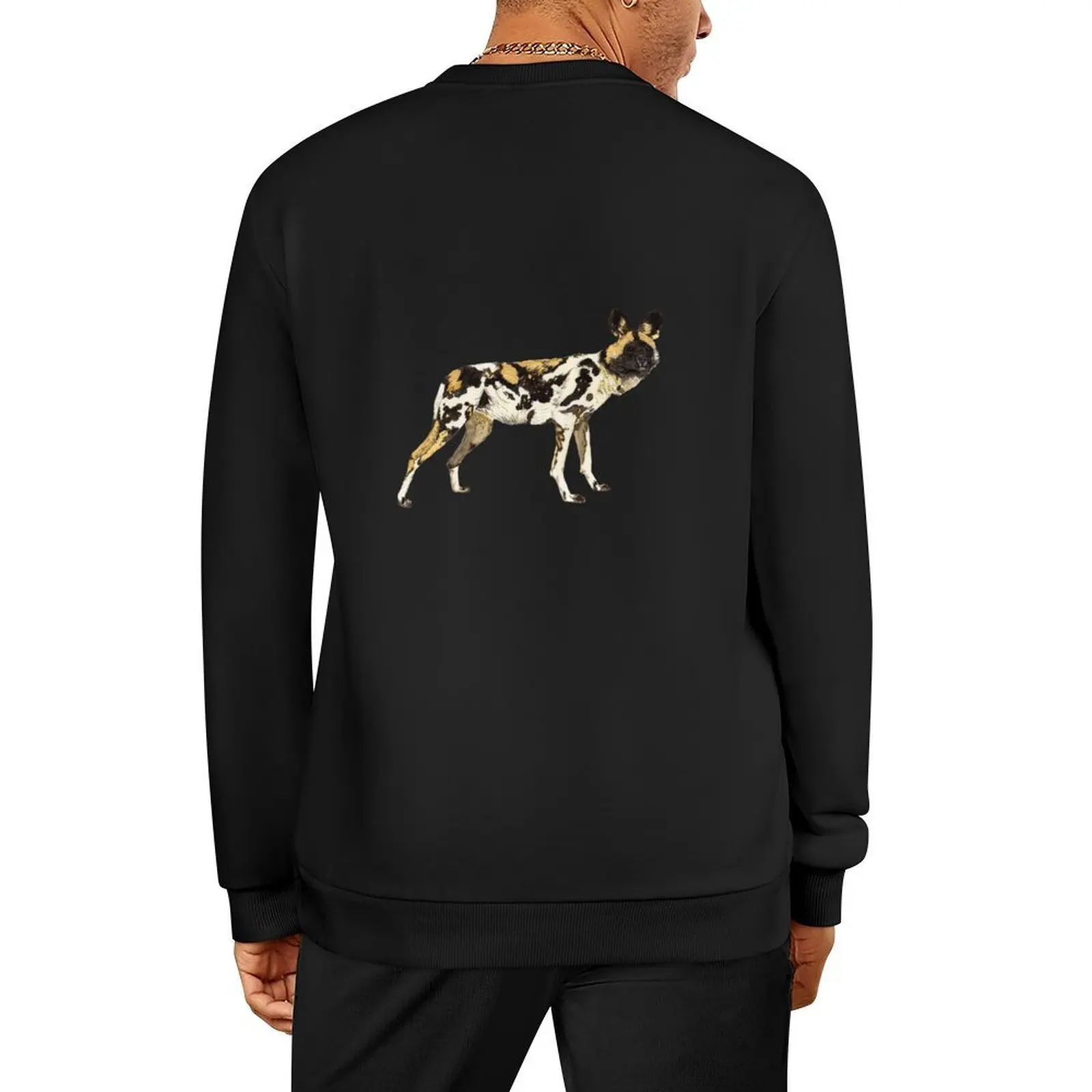 

AFRICAN WILD DOG Pullover korean autumn clothes men wear men's clothing clothes for men aesthetic sweatshirts