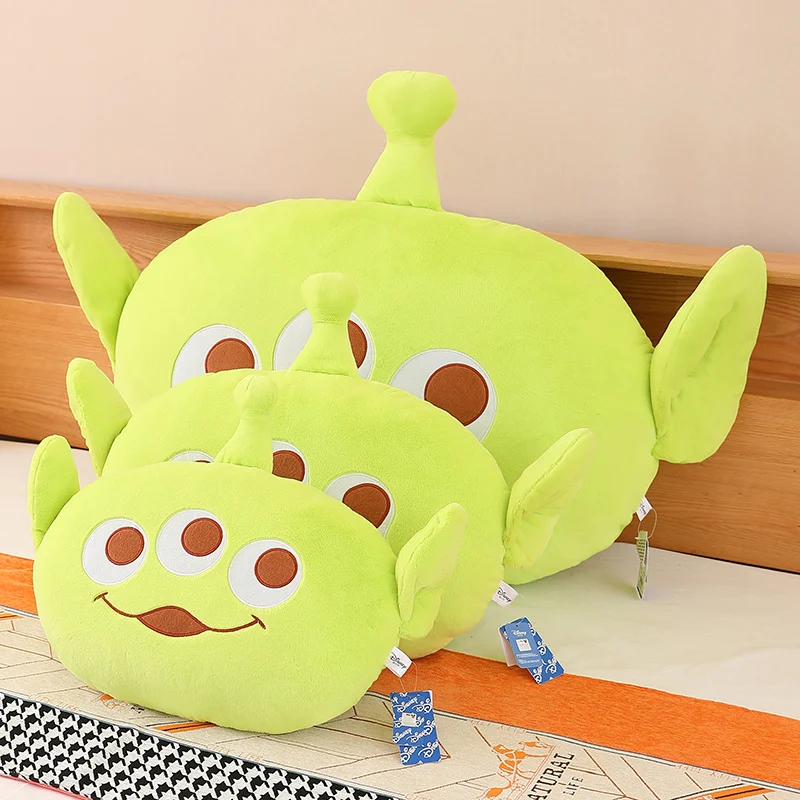 Disney Plush Toy Movie Anime Toy Story Aliens Figure Model Plush Pillow  Pillow Dolls Cute Three-eyed Monster Gift For Children